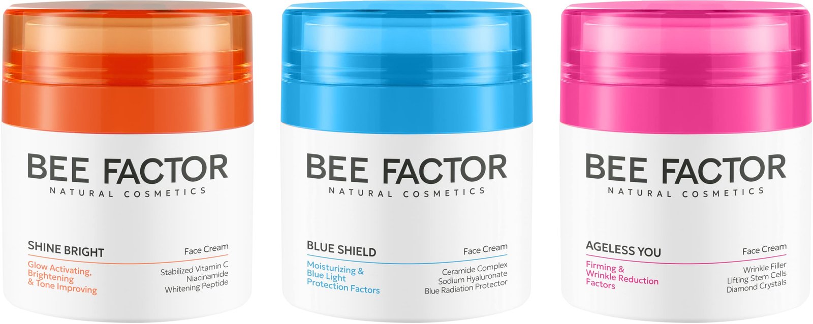 BEE FACTOR NEW FACE CREAMS